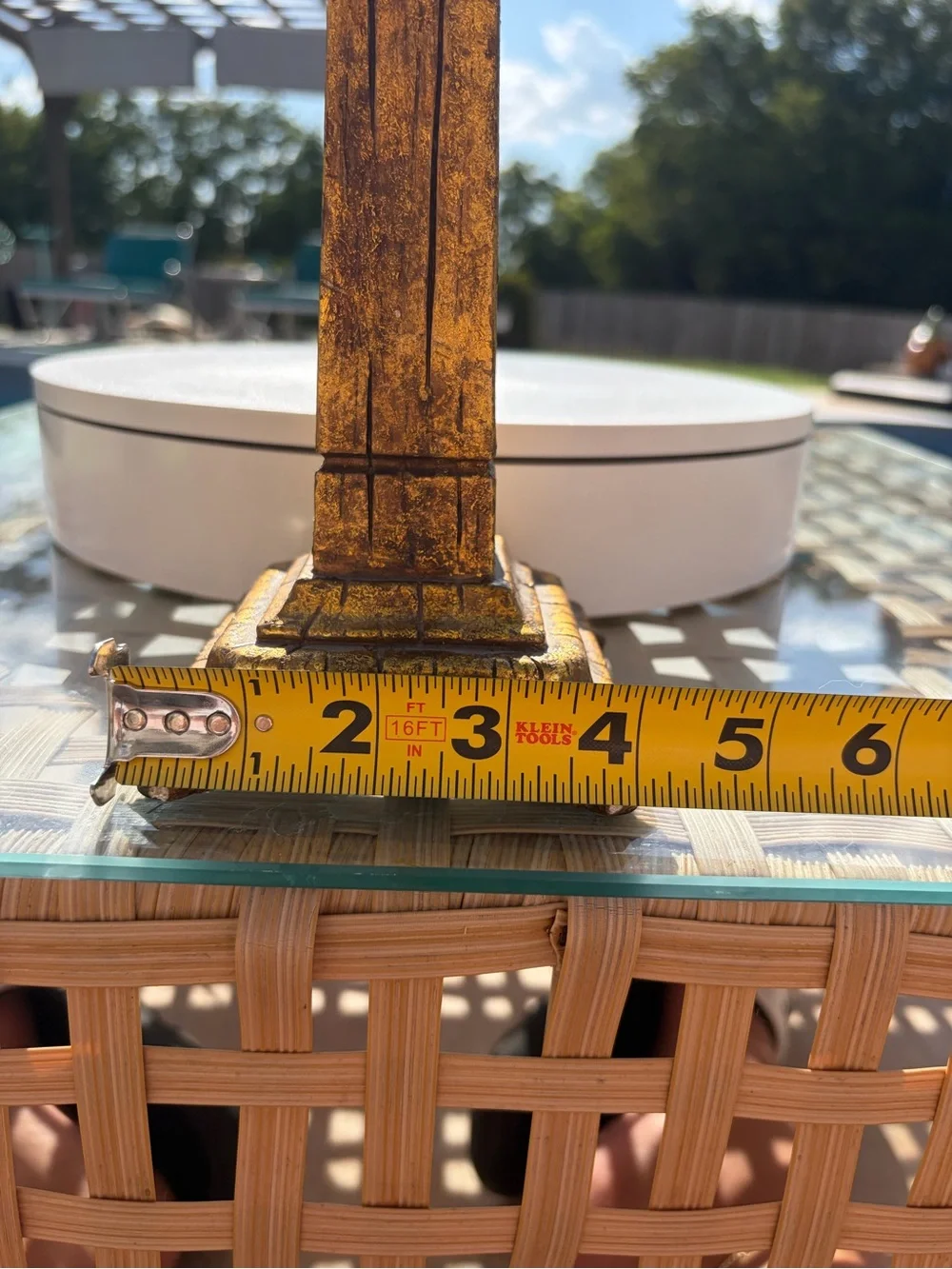 Gold Decorative Column Candle Holders - Home Accents